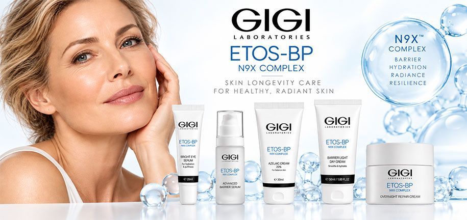 Colección GIGI ETOS BP de cuidado facial con sérums y cremas profesionales